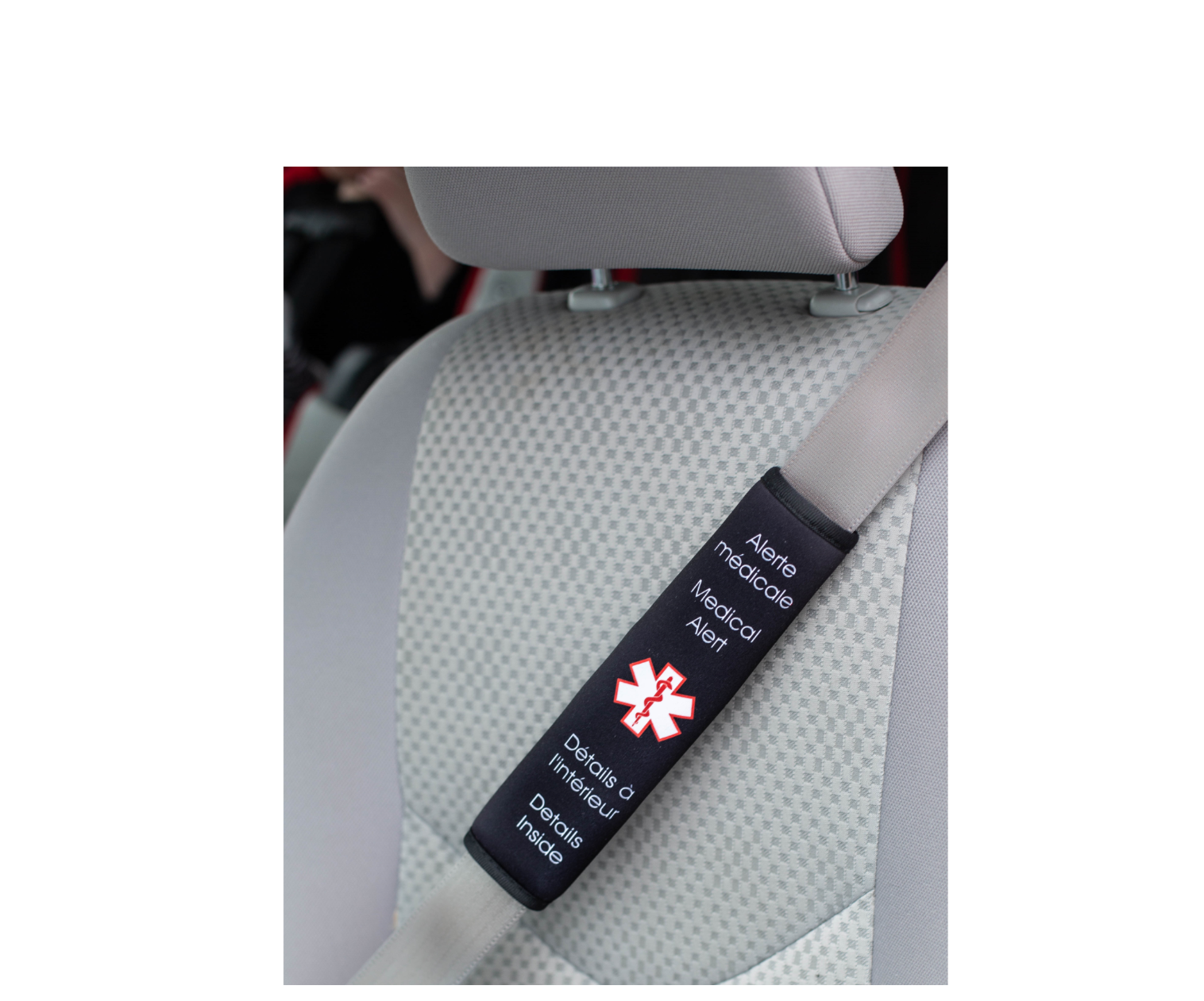 Medical Alert Device for car seat belt - Handy Adapted Products